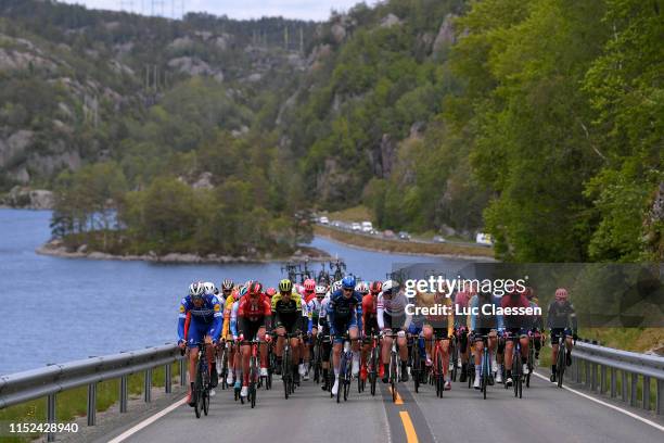 Bram Welten of The Netherlands and Team Arkea - Samsic / Kristoffer Skjerping of Norway and Uno-X Norwegian Development Team / Cees Bol of The...