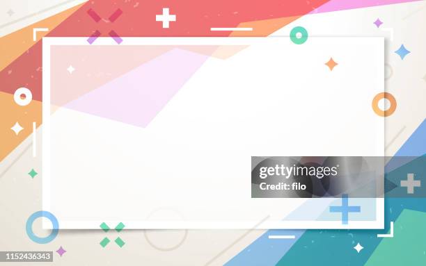 abstract creative design frame - quote card template stock illustrations