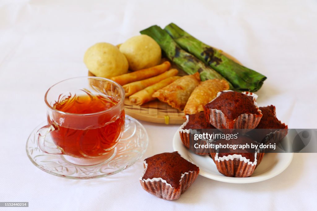 Traditional cakes. Kuih Muih, Ramadan