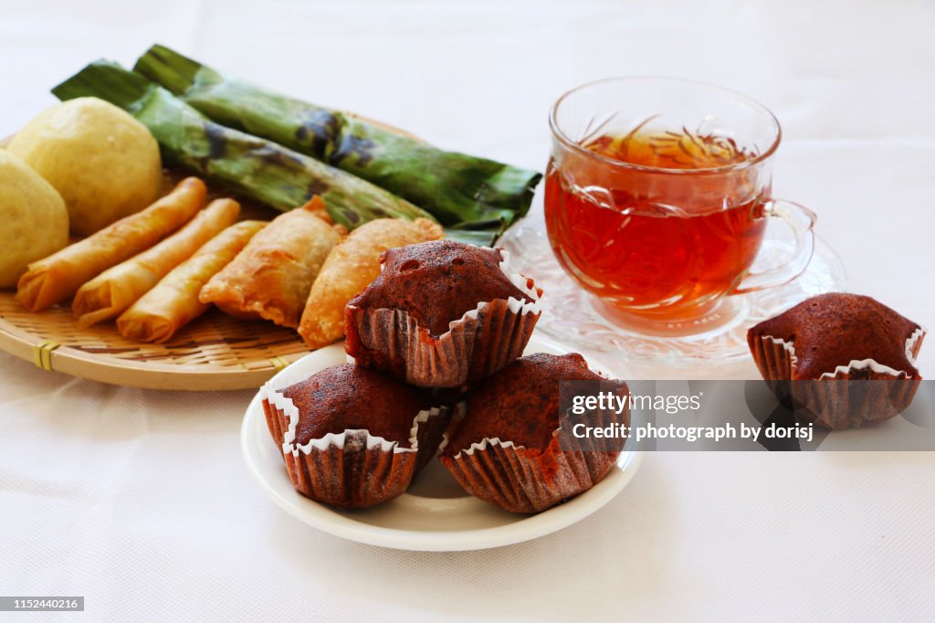 Traditional cakes. Kuih Muih, Ramadan