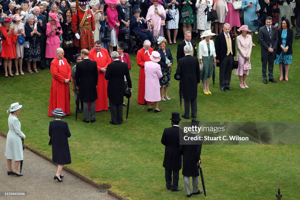 View Of The Queen's Garden Party From The Roof Of Buckingham Palace