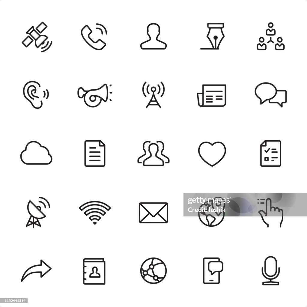 Communication - Outline Icon Set