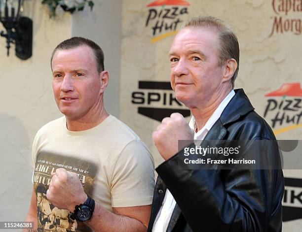 Boxer Micky Ward and boxing trainer Dicky Eklund arrive\ at Spike TV's 5th annual 2011 "Guys Choice" Awards at Sony Pictures Studios on June 4, 2011...