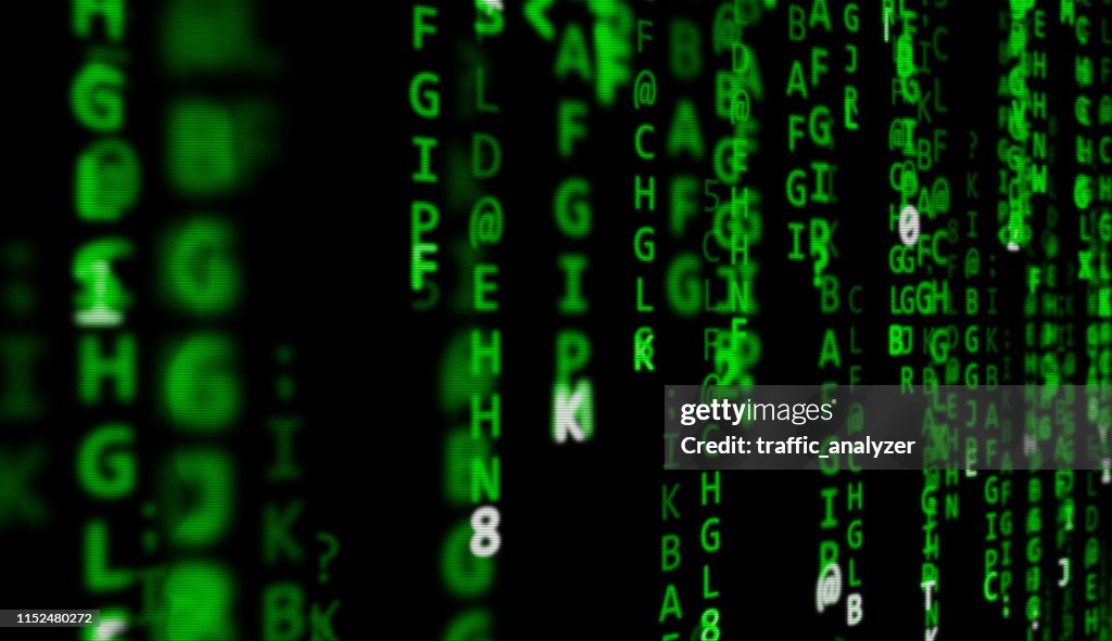 Matrix Code Background High-Res Vector Graphic - Getty Images