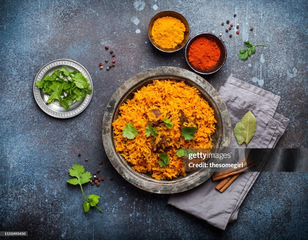 Traditional Esstern rice dish Pilaf