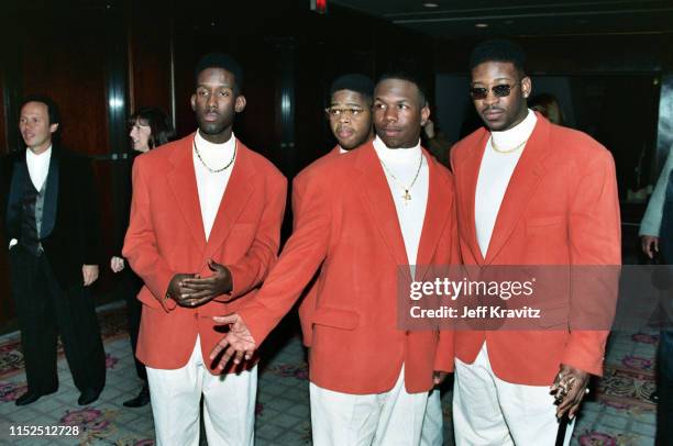 Boyz II Men at The 1993 Rock And Roll Hall of Fame at The Century Plaza on January 12th, 1993 in Los Angeles, CA.