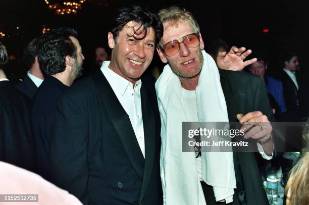 Robbie Robertson and Ginger Baker at The 1993 Rock And Roll Hall of Fame at The Century Plaza on January 12th, 1993 in Los Angeles, CA.