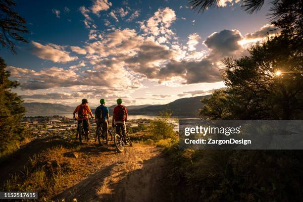 mountain biking - okanagan valley stock pictures, royalty-free photos & images