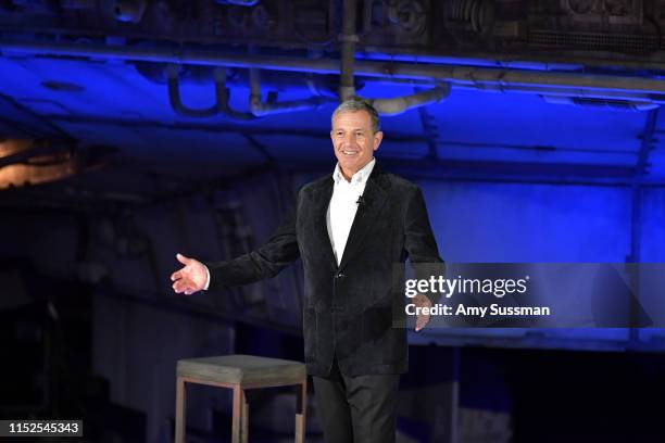 Bob Iger speaks onstage during the Star Wars: Galaxy's Edge Media Preview at the Disneyland Resort on May 29, 2019 in Anaheim, California.