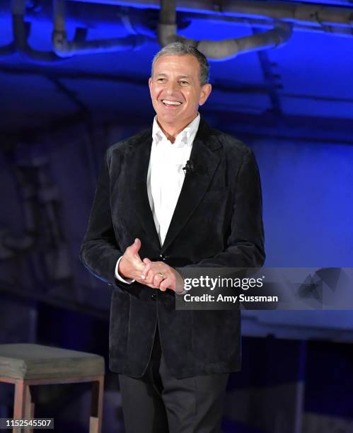 Bob Iger speaks onstage during the Star Wars: Galaxy's Edge Media Preview at the Disneyland Resort on May 29, 2019 in Anaheim, California.