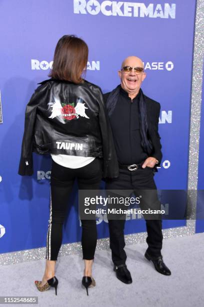 Bernie Taupin and wife Heather Lynn Hodgins Kidd attend the New York premiere of "Rocketman" at Alice Tully Hall on May 29, 2019 in New York City.