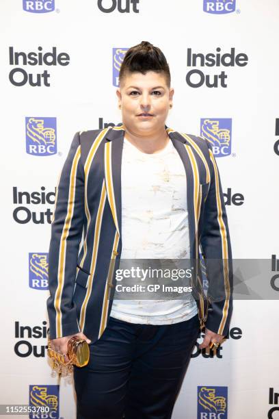 Ser Anzoategui attends 2019 Inside Out LGBT Film Festival - Screening Of "Vida" at TIFF Bell Lightbox on May 29, 2019 in Toronto, Canada.