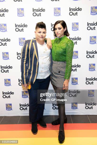 Actors Ser Anzoategui and Mishel Prada attend 2019 Inside Out LGBT Film Festival - Screening Of "Vida" at TIFF Bell Lightbox on May 29, 2019 in...