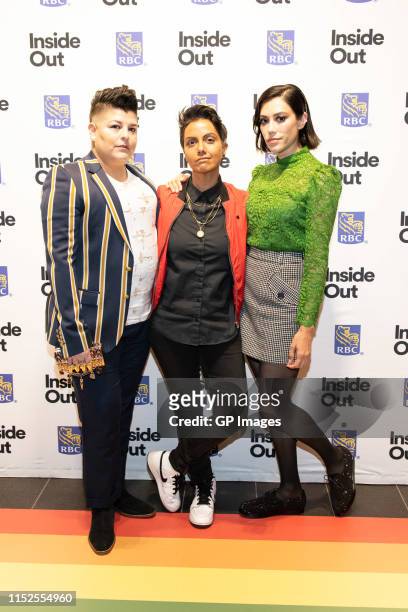 Ser Anzoategui, Fawzia Mirza and Mishel Prada attend 2019 Inside Out LGBT Film Festival - Screening Of "Vida" at TIFF Bell Lightbox on May 29, 2019...