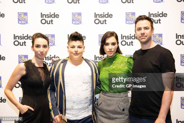 Andria Wilson, Ser Anzoategui, Mishel Prada and Andrew Murphy attend 2019 Inside Out LGBT Film Festival - Screening Of "Vida" at TIFF Bell Lightbox...