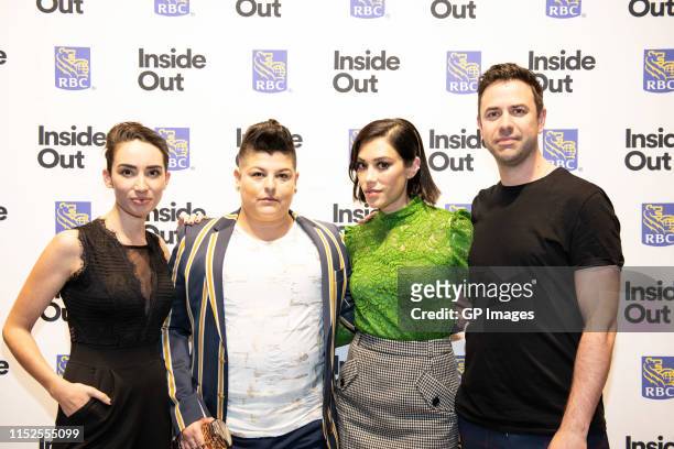 Andria Wilson, Ser Anzoategui, Mishel Prada and Andrew Murphy attend 2019 Inside Out LGBT Film Festival - Screening Of "Vida" at TIFF Bell Lightbox...