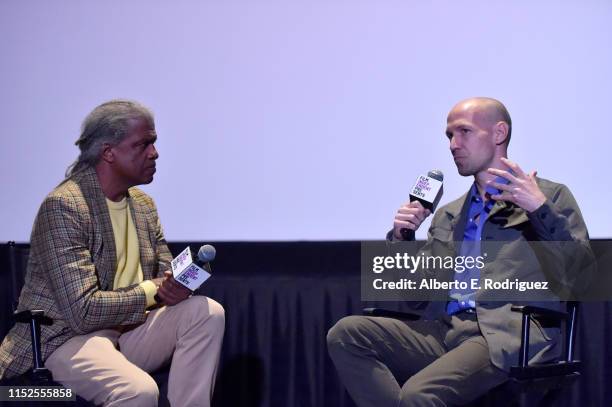 Elvis Mitchell and Richard Rowley attend Film Independent Presents: "16 Shots" special screening and Q&A at ArcLight Hollywood on May 29, 2019 in...