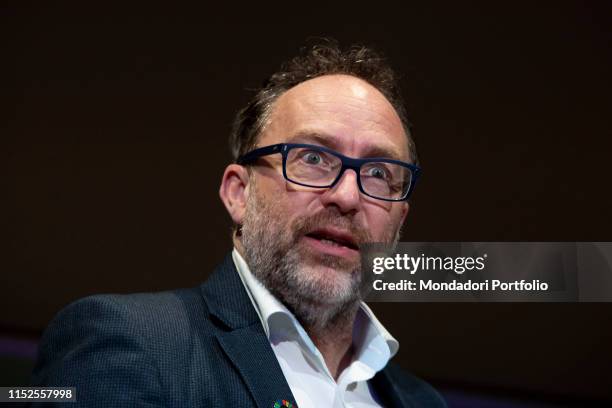 American businessman Jimmy Wales during the Wired Next Fest. Milan , May 25th, 2019