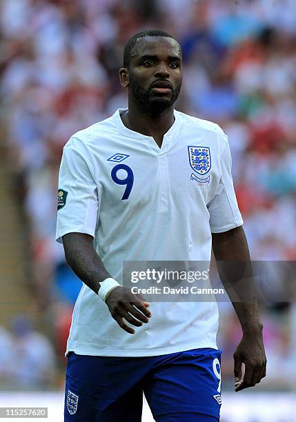 Darren Bent of England looks on during the UEFA EURO 2012 group G qualifying match between England and Switzerland at Wembley Stadium on June 4, 2011...