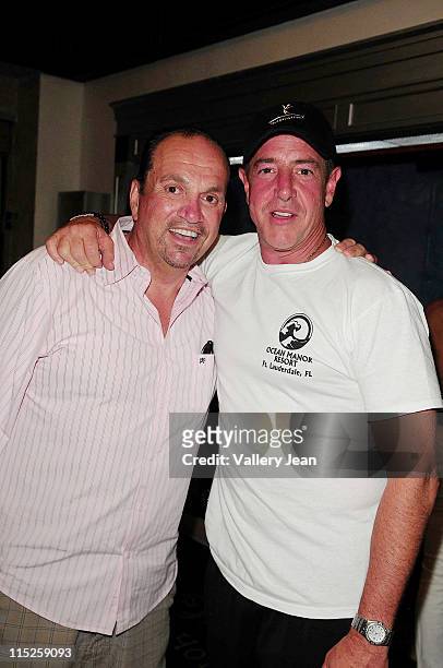 Frank Sorrentino and Michael Lohan attend Celebrity Boxing Match Featuring Michael Lohan and Frank Sorrentino at The Ocean Manor on June 4, 2011 in...
