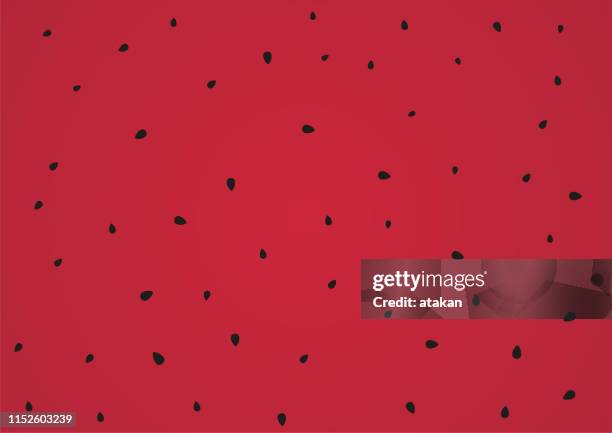 vector watermelon seeds background design - watermelon stock illustrations