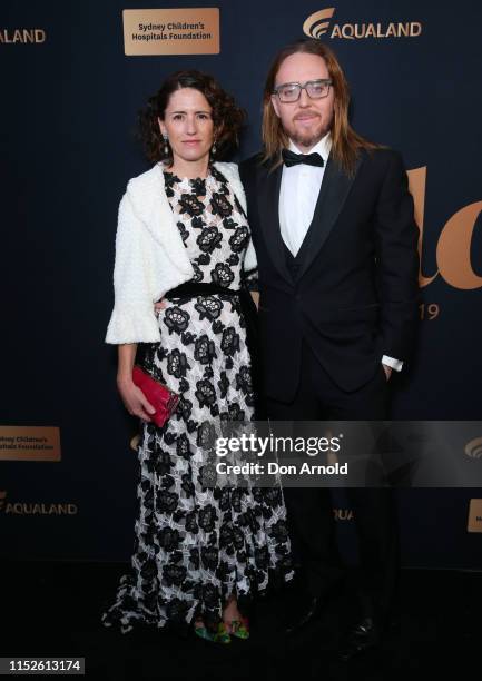 Sarah Minchin and Tim Minchin attends the annual Gold Dinner at Fox Studios on May 30, 2019 in Sydney, Australia.