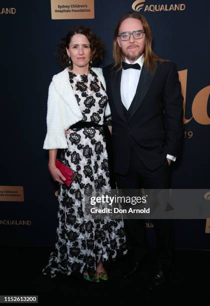 Sarah Minchin and Tim Minchin attends the annual Gold Dinner at Fox Studios on May 30, 2019 in Sydney, Australia.