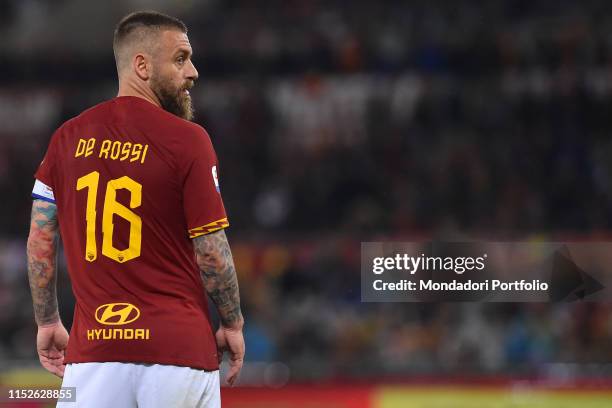 Roma football player Daniele De Rossi during the match Roma v Parma at the Olimpic Stadium. Rome , May 26th, 2019