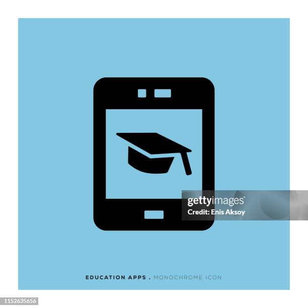 education apps icon - child virtual learning stock illustrations