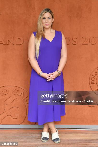 Marion Bartoli attends the 2019 French Tennis Open - Day Five at Roland Garros on May 30, 2019 in Paris, France.