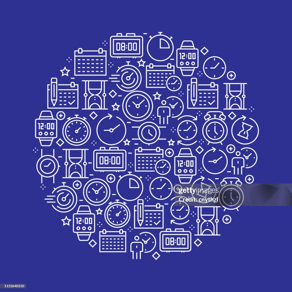 Time Related Pattern Design High-Res Vector Graphic - Getty Images