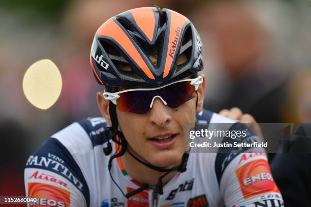 Arrival / Damiano Cima of Italy and Team Nippo Vini Fantini - Faizane / Celebration / during the 102nd Giro d'Italia 2019, Stage 18 a 222km stage...