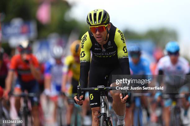 Arrival / Jack Bauer of New Zealand and Team Mitchelton - Scott / during the 102nd Giro d'Italia 2019, Stage 18 a 222km stage from Valdaora to Santa...