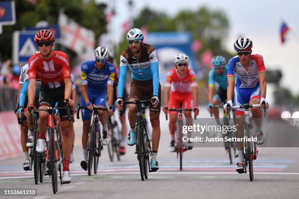 Arrival / Ben Gastauer of Luxembourg and Team AG2R La Mondiale / Miles Scotson of Australia and Team Groupama - FDJ / during the 102nd Giro d'Italia...