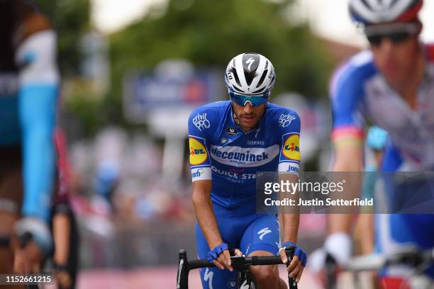 Arrival / Eros Capecchi of Italy and Team Deceuninck - Quick-Step / during the 102nd Giro d'Italia 2019, Stage 18 a 222km stage from Valdaora to...