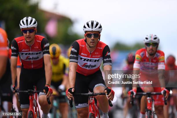 Arrival / Markel Irizar of Spain and Team Trek - Segafredo / during the 102nd Giro d'Italia 2019, Stage 18 a 222km stage from Valdaora to Santa Maria...