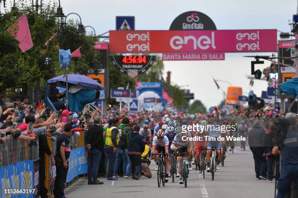Arrival / Pascal Ackermann of Germany and Team Bora - Hansgrohe Disappointment / Damiano Cima of Italy and Team Nippo Vini Fantini - Faizane...