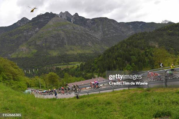 Enrico Gasparotto of Italy and Team Dimension Data / Domenico Pozzovivo of Italy and Team Bahrain - Merida / Amanuel Ghebreigzabhier of Eritrea and...