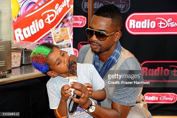 Actor Bill Bellamy and son Baron Bellamy attend the 5th Annual Kidstock To Benefit One Voice Scholars Program sponsored by Hudson Jeans at Greystone...