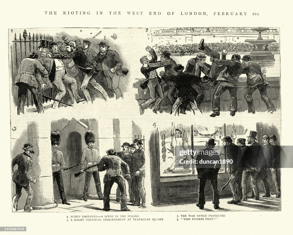 Disturbios desempleados en Londres, 8 de febrero de 1886