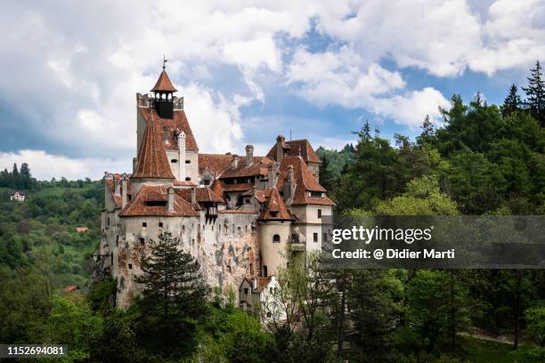 bran castle in transylvania, romania - bran stock pictures, royalty-free photos & images