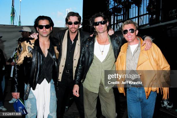 Richard Grieco, Eric Douglas and Kirk Fox at The 1993 MTV Super Bowl Show at The Rose Bowl on January 31st, 1993 in Anaheim, CA.