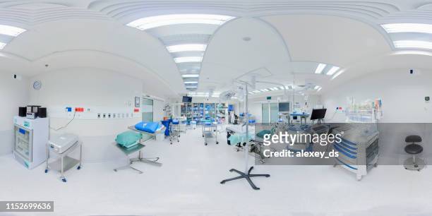 vider la nouvelle salle d’opération à l’hôpital - panoramic room photos et images de collection