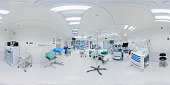 Empty new operating room in the hospital