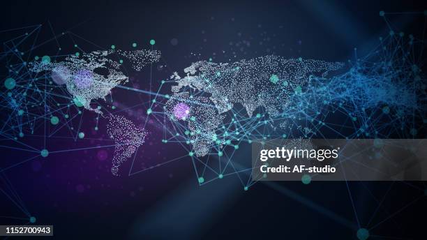 abstract network background - communication globale stock illustrations