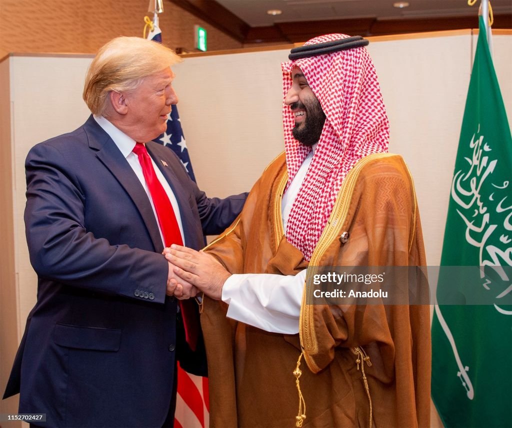 US President Trump meets Crown Prince of Saudi Arabia Al Saud