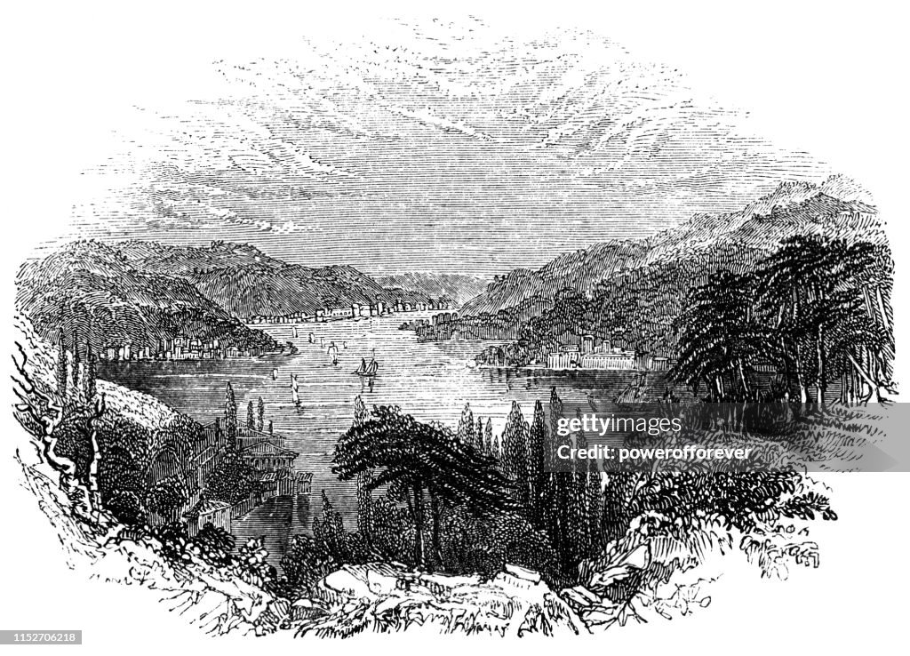 Estrecho de Dardanelles en Turquía - Siglo XIX