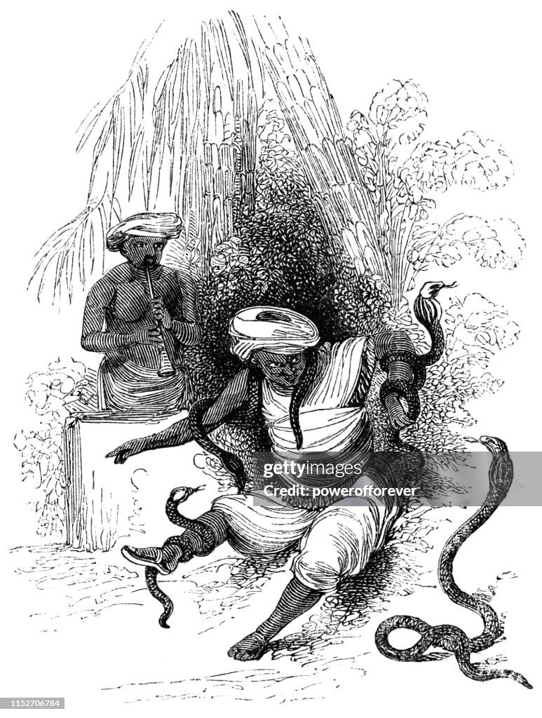 Snake Charmers in India - 19th Century