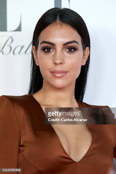 Model Georgina Rodriguez attends ELLE Charity Gala 2019 to raise funds for cancer at Intercontinental Hotel on May 30, 2019 in Madrid, Spain.