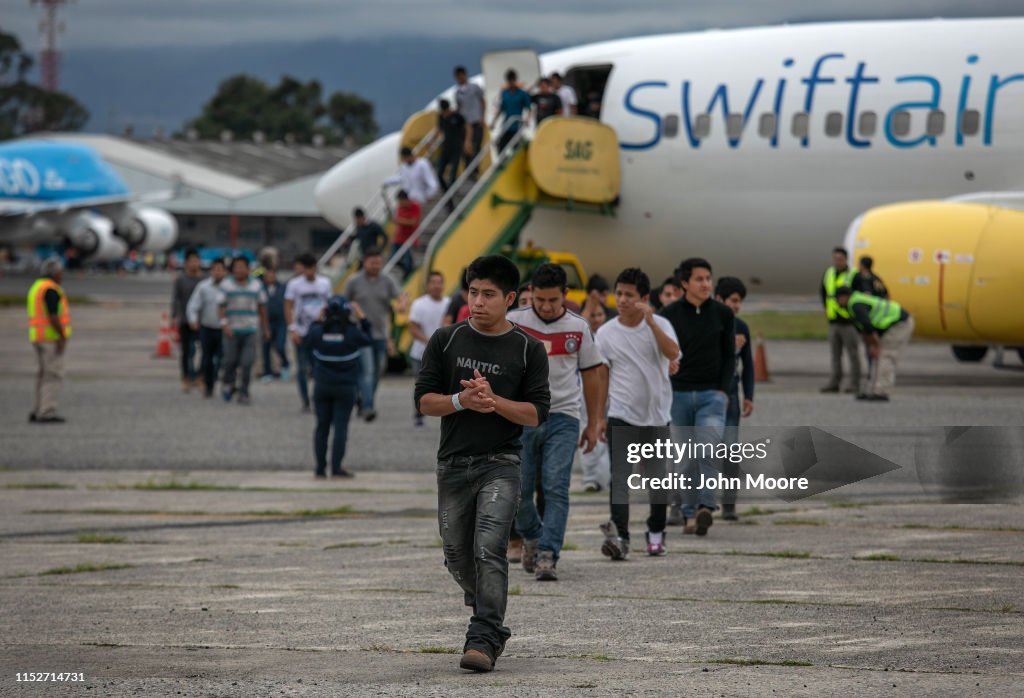Deportees Arrive In Guatemala From The United States